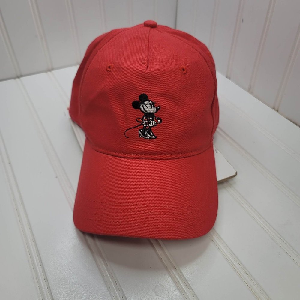 Walt Disney Studies Minnie Mouse Hat Cap Adult Size One Red Baseball Adjustable